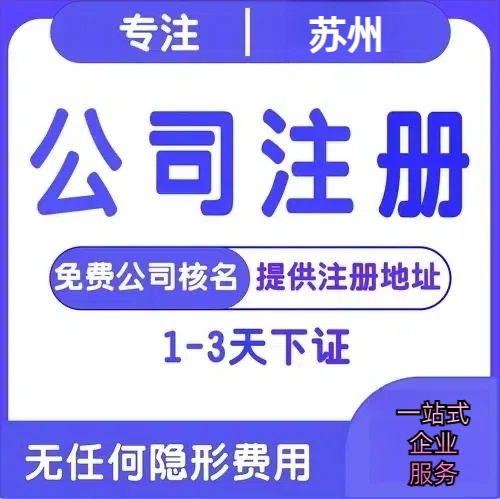 津南苏州创业详情了解+营业执照注册全流程解析—附代理记账报税价格